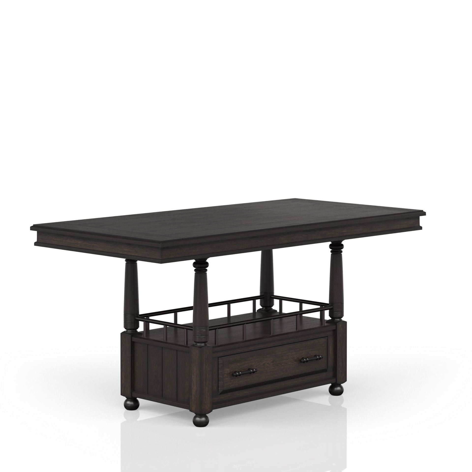 Counter Height Dining Table - Coffee - Image 6