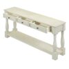 Console Table Long Console Table With Drawers And Shelf For Entryway, Hallway, Living Room - Antique White - Image 12