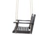Alejandro - Acacia Wood Porch Swing With Slat Panel Seating - Dark Gray - Image 8