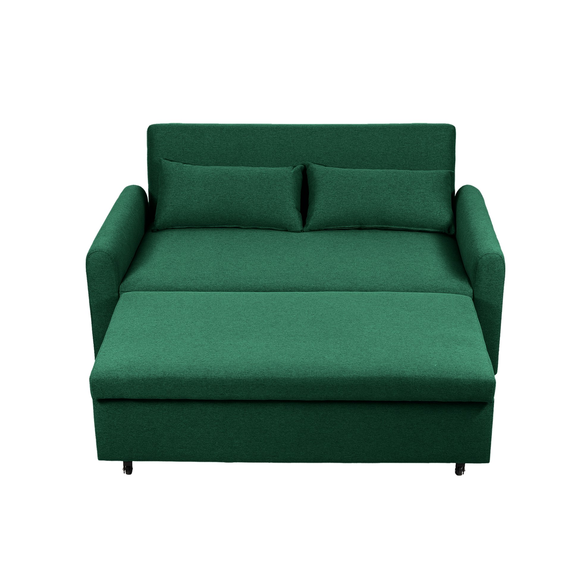 Balus - Extra Large 2 In 1 Sofa Bed With Storage Bag, Adjustable Backrest And Cushions - Green - Image 9