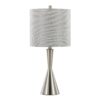 Gemma - Contemporary Table Lamp (Set of 2) - Brushed Nickel / Light Gray - Image 2