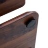 Modern Minimalist Texture Sticker Patterned Rectangular Coffee Table - Walnut Dark Brown - Image 16