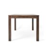 Acacia Wood Outdoor Dining Table With Slatted Top - Dark Brown - Image 5