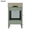 Bathroom Vanity With Ceramic Sink And Ample Storage, Ideal For Small Bathrooms - Green - Image 12
