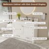 43" Bathroom Vanity Multi Functional Cabinet - White - Image 6