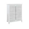 Brenda - 5 Piece Queen Bedroom Set With LED Lighting And Upholstery - Gray - Image 5