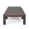 Outdoor Chaise Lounge With Wicker Design And Adjustable Backrest - Brown - Image 8