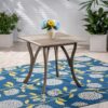 Hermosa - Stylish Outdoor Acacia Wood Table - Teak Gray - Image 6