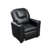 Marisa - Leather Kids Recliner Chair With Cupholder - Black - Image 6