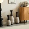 Desktop Vase, Classic And Neat Floor Vase, High Independent Flower Stand, Home Decoration Flower Stand (Set of 3) - Black White / Coffee - Image 19