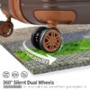 4 Piece Luggage Set Suitcase Set, Abs Hard Shell Lightweight Expandable Travel Luggage With 4 Packing Cubes, Tsa Lock, Spinner Wheels (16 / 20 / 24 / 28) - Brown - Image 4