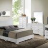 Queen Elegant Platform Bed For Relaxed Spaces - White - Image 3