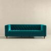 Evelyn - Mid-Century Modern Luxury Chesterfield Sofa - Teal - Image 2