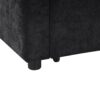 Modern L Shaped Sectional Sofa Bed With Hidden Storage Chenille Upholstery - Black - Image 12