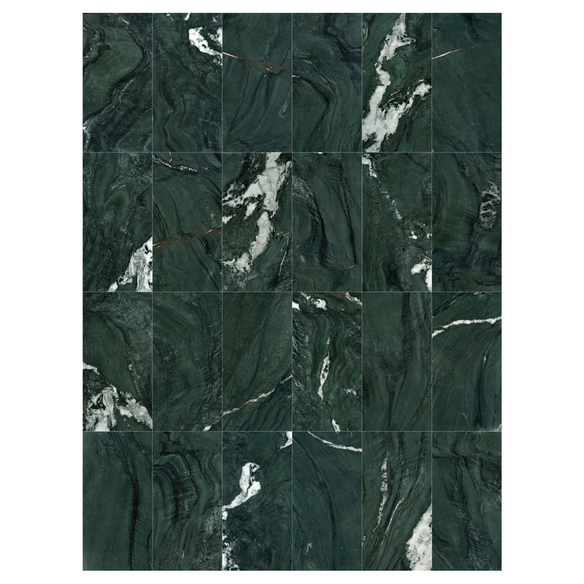 Diamond Polished Marble Tile For Wall And Floor Stone 12 X 24" - Green / Green Multi - Image 4