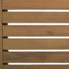 Modern C Shape End Table Acacia Wood Patio Furniture - Brown - Image 10