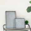 Decorative Galvanized Nesting Trays (Set of 3) - Gray - Image 9