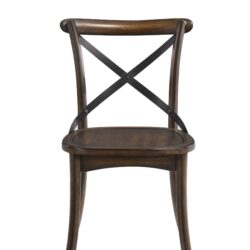 Kaelyn - Metal Side Chair (Set of 2) - Dark Oak