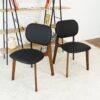 Kelsey - Dining Chair (Set of 2) - Black / Brown - Image 3