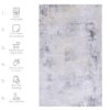 Maval - 2' X 3' Washable Area Rug - Gray / Gold - Image 7