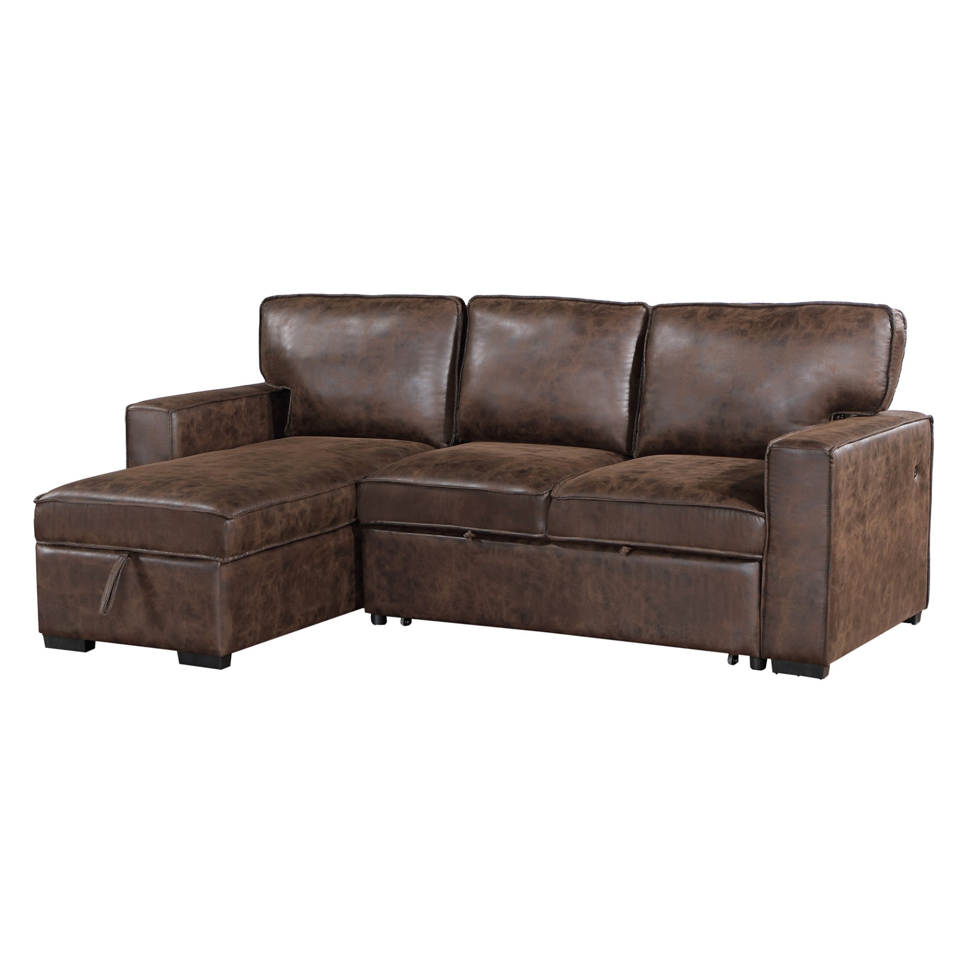 Territory - Reversible Pull Out Sofa Bed - Coffee - Image 7