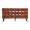 Solis - Carved 4 Door Sideboard - Brown - Image 12