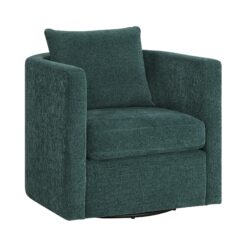 Sutton - Swivel Barrel Chair - Peacock