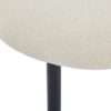 Dining Chair (Set of 2), Modern Dining Room Chairs, Black Metal Frame - White - Image 15