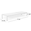 Outdoor Chaise Lounge Chair, Aluminum Adjustable Outside Chair For Pool Patio Beach Yard, All Weather Use UV Resistant 400Lbs Weight Capacity - White - Image 3