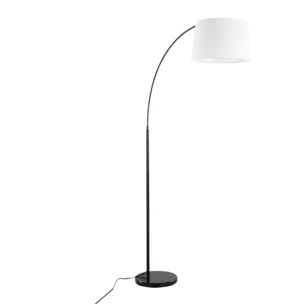 March - Contemporary Floor Lamp - Black / White