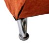 Ergonomic Linen Massage Chaise Lounge With Remote Control, 5 Modes - Orange - Image 23