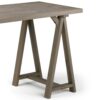 Sawhorse - Writing Desk - Distressed Gray - Image 5