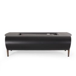 Vernon - Rectangle Fire Pit 50, 000 Btu - Dark Gray