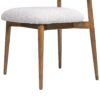 Locke - Modern Upholstered Dining Chair With Frame - Salt / Pepper - Image 6