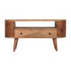 Mini Rounded Entertainment Unit - Oak - Image 2