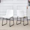 (Set of 4) Classic Chairs, A Stylish Seat Perfect For Modern Minimalist And Industrial Style Environments - White - Image 6