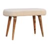 Boucle Nordic Bench - Cream - Image 3