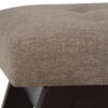 Draper - Mid Century Tufted Ottoman Bench - Fawn Brown - Image 4