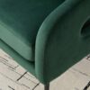 Open Back Loveseat Settee With 3 Pillows - Green - Image 9
