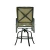 Bar Chair With Back And Seat Cushion (Set of 2) - Antique Bronze - Image 5