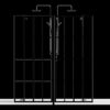 Shower Screen Walk In Wet Room - Black - Image 8
