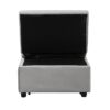 Stylish Folding Ottoman Sofa Bed With Multifunctional Design - Gray - Image 9