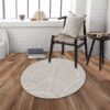 Curve - Round Rug - Silver - Image 4