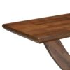 Console Table With Cross Leg Base And Reinforced Support Plate - Brown - Image 9