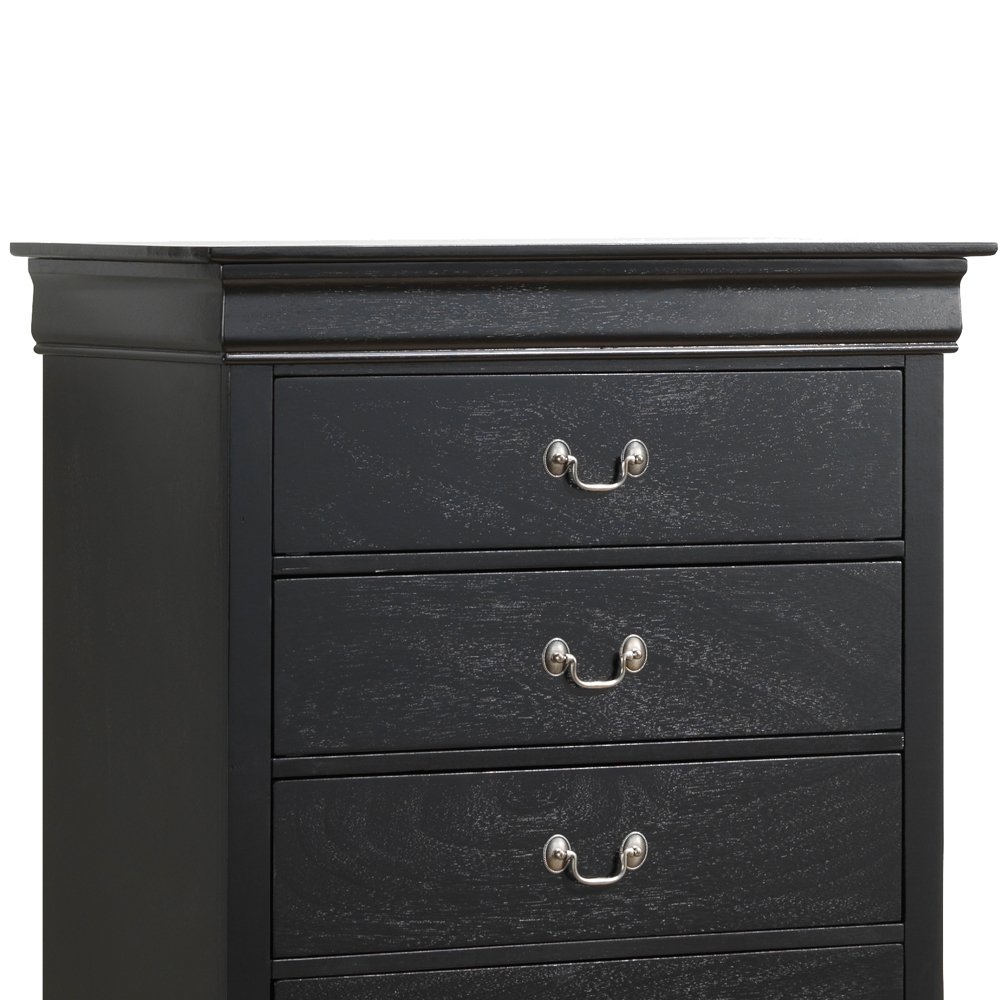 Charming Traditional Storage Chest - Black - Image 2