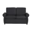 Pull Out Sofa Bed Loveseat Sleeper With Twin Size Memory Mattress With Two USB Ports For Living Room Spaces - Black - Image 10
