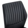Luxury Simple Chair (Set of 6) Material High Resilience Dining Chair With Metal Leg - Black / Gold - Image 15