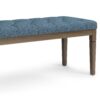 Waverly - Tufted Ottoman Bench - Denim Blue - Image 5