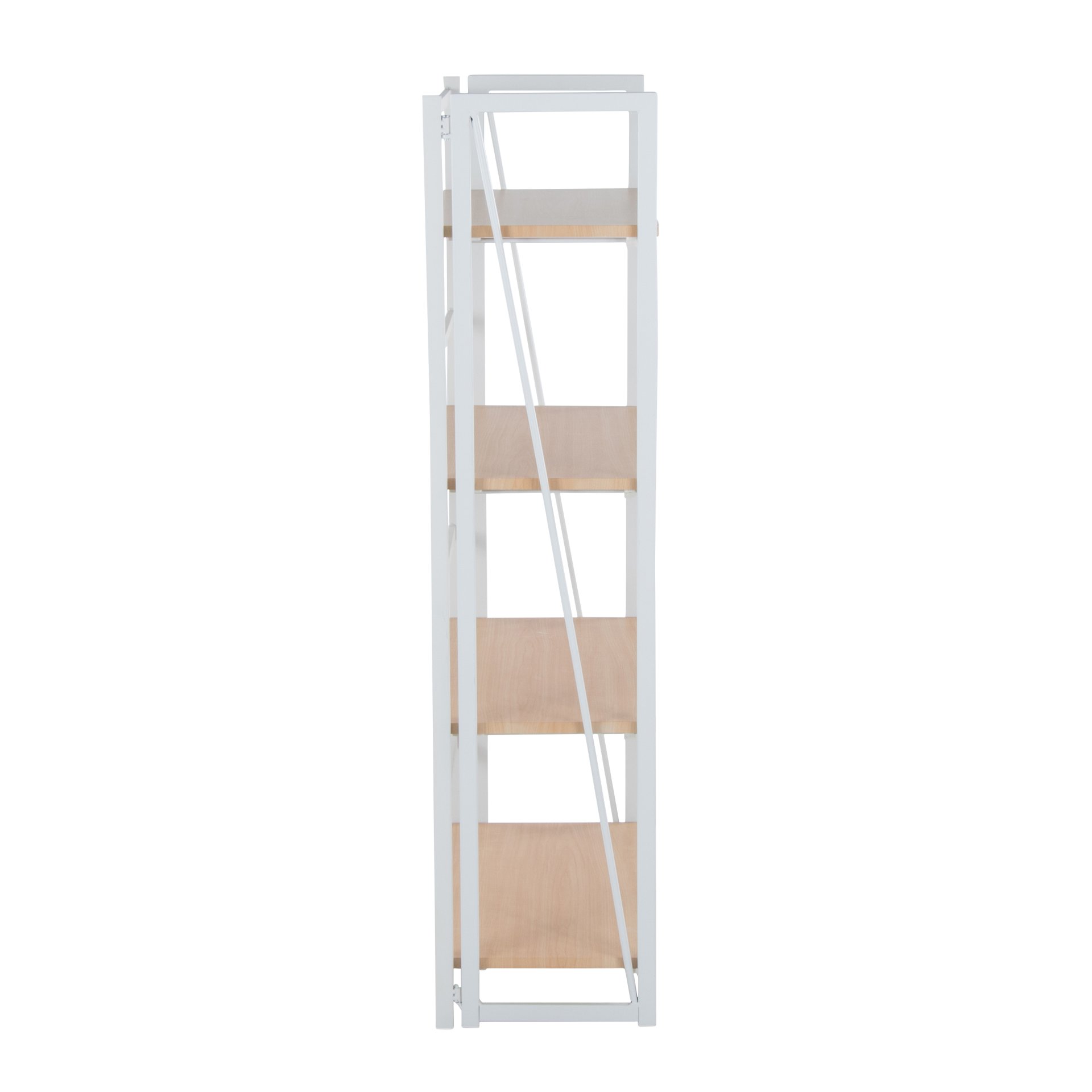 Dakota - Contemporary Bookcase - White / Natural - Image 2