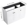 Modern Freestanding Bathroom Vanity With Soft Close Cabinet Doors - White - Image 5